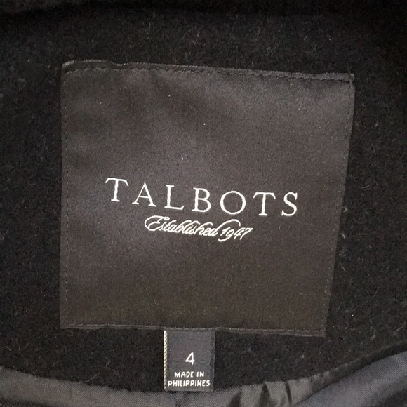 Talbots Black Wool Jacket 4 - Picture 8 of 17